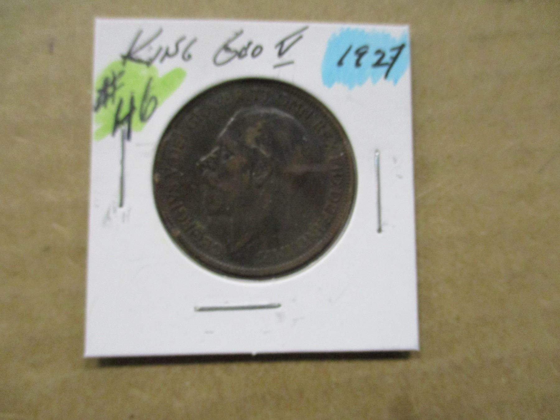 1927 KING GEORGE V LARGE PENNY TOKEN