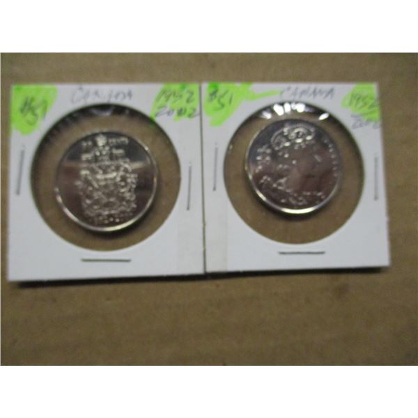 1952 - 2002 P/L CANADA HALF DOLLAR SET