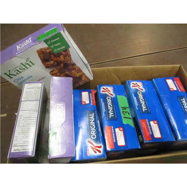 FREIGHT DAMAGE (AS IS):  BOX C/W CEREAL & BARS