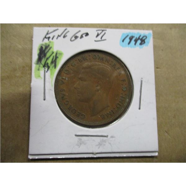 1948 KING GEORGE VI LARGE PENNY TOKEN