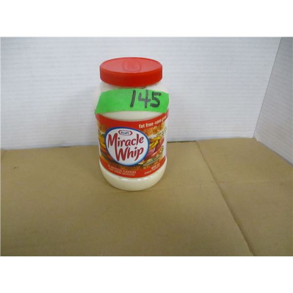SHELF PULLS (AS IS):  MIRACLE WHIP FAT FREE DRESSING - JAR