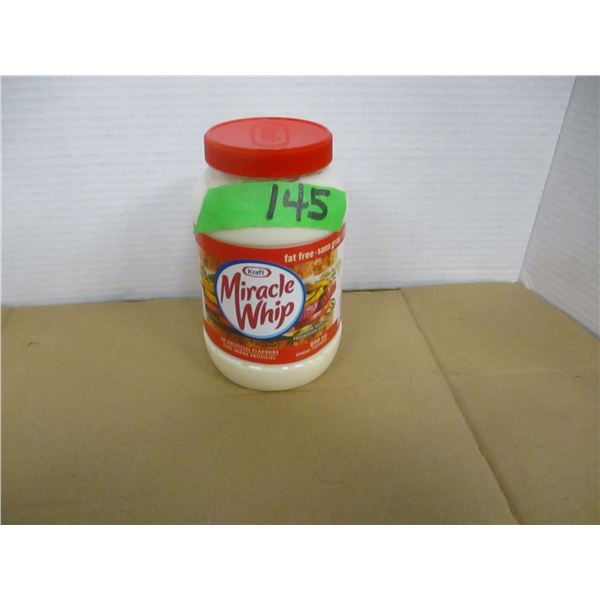 SHELF PULLS (AS IS):  MIRACLE WHIP FAT FREE DRESSING - JAR