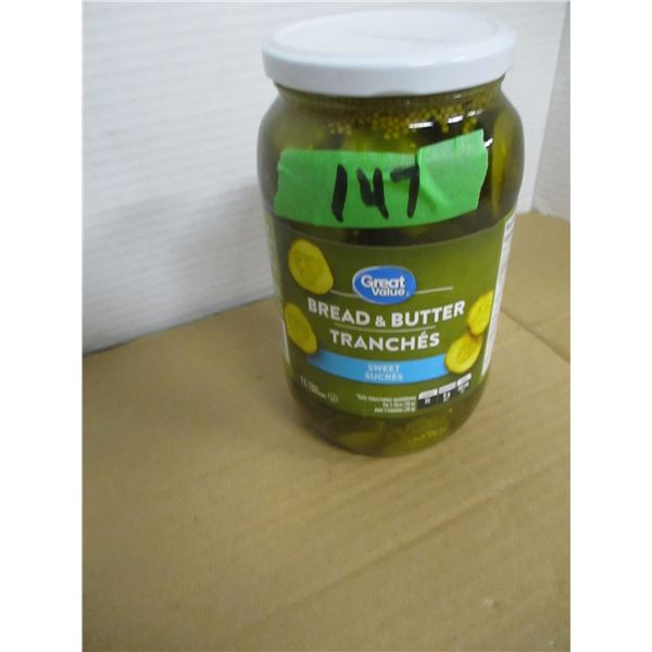 BREAD & BUTTER PICKLES (1L) - JAR