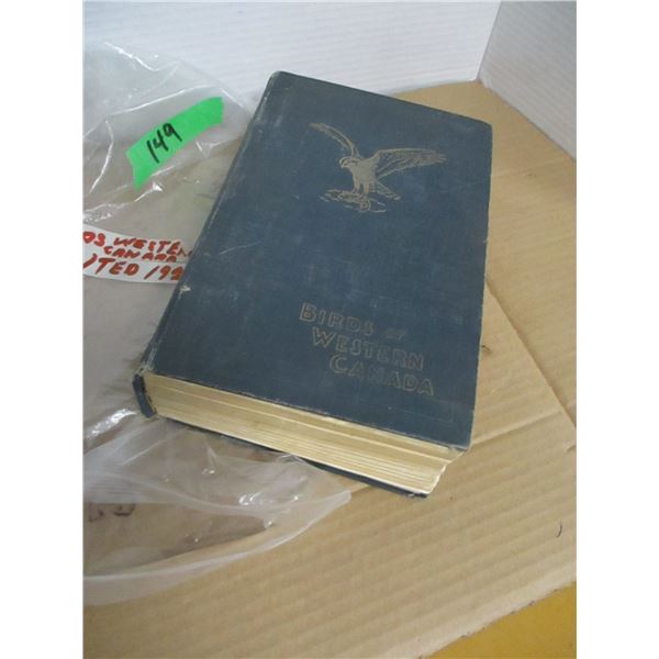 COLLECTIBLE:  100 YEAR OLD BOOK "WESTERN CANADIAN BIRDS"