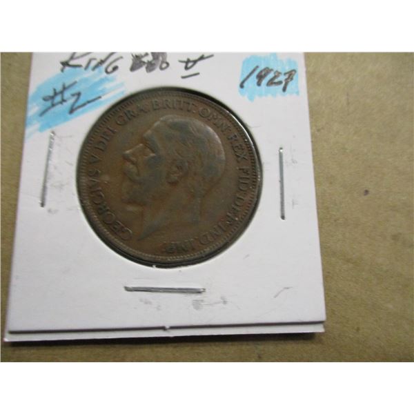 1927 KING GEORGE V LARGE PENNY