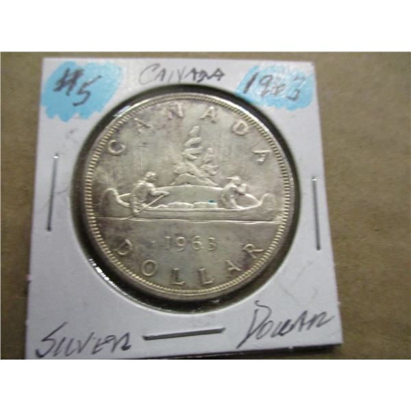 1963 CANADA SILVER DOLLAR