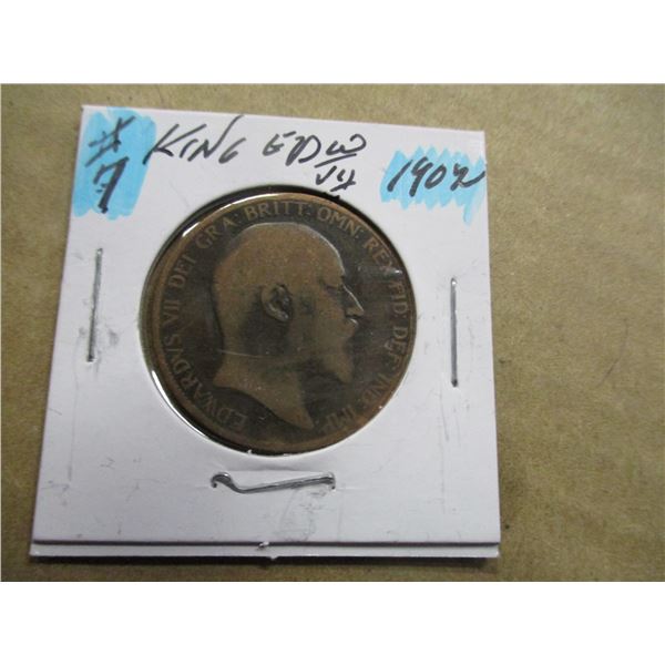 1902 KING EDWARD VII LARGE PENNY