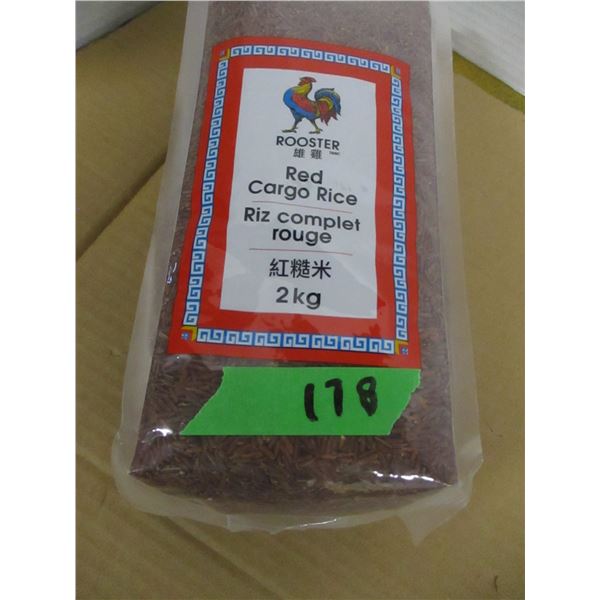 SHELF PULLS (AS IS):  ROOSTER RICE (2KG)