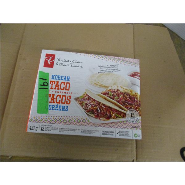 SHELF PULLS (AS IS):  KOREAN TACO KITS (421G)