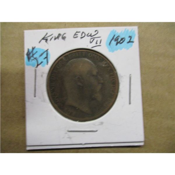 1902 KING EDWARD VII LARGE PENNY