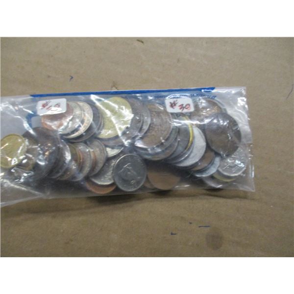 LOT OF OVER 50 WORLD & CANADIAN COLLECTIBLE COINS (ALL MIXED DATES)