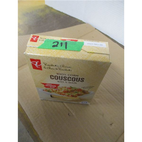 SHELF PULLS (AS IS):  100% CORN COUSCOUS (375G)