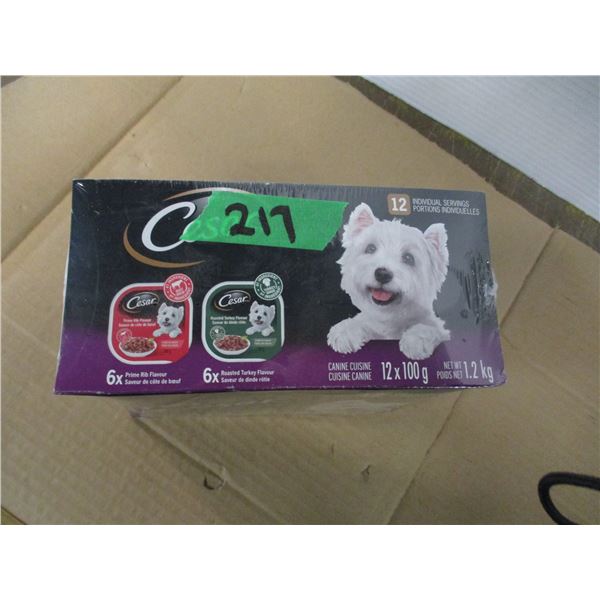 SHELF PULLS (AS IS):  CESAR DOG FOOD (12 X 100G)