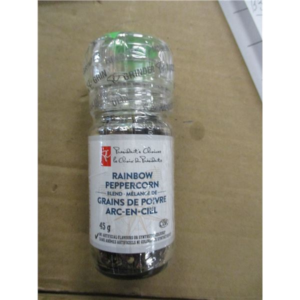 SHELF PULLS (AS IS):  RANIBOW PEPPER CORNS