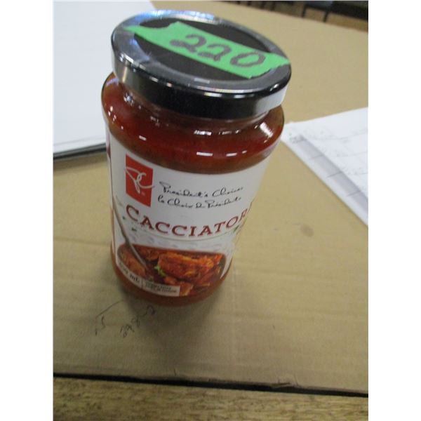 SHELF PULLS (AS IS):  CACCIATORE COOKING SAUCE (400 ML)