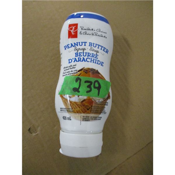 SHELF PULLS (AS IS):  PEANUT BUTTER SYRUP (428 ML)