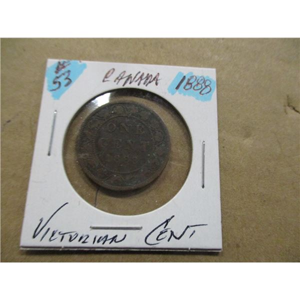 1888 CANADA VICTORIAN LARGE PENNY