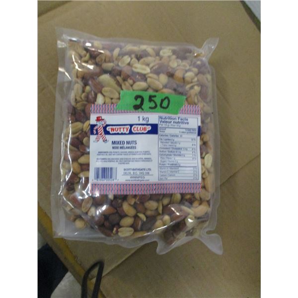 SHELF PULLS (AS IS):  MIXED NUTS (1 KG)