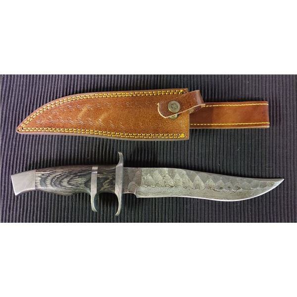 Hand Forged Damascus Steel Fixed Blade Knife