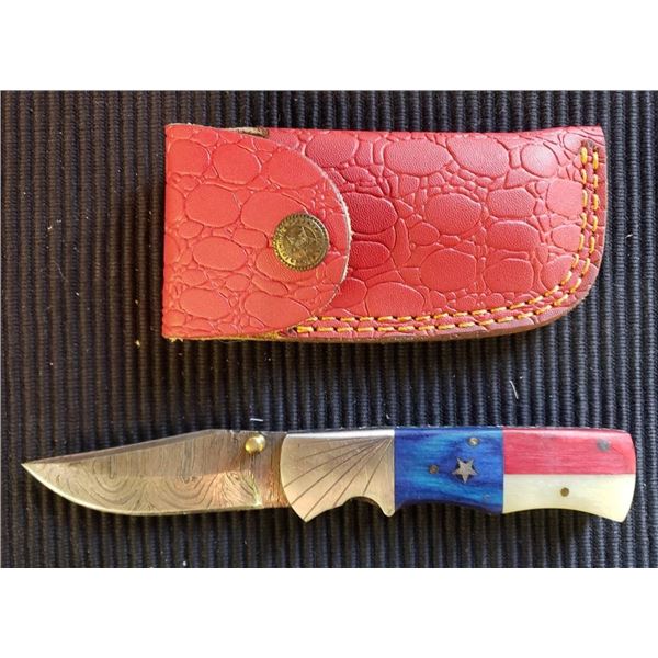 Hand Forged Damscus Steel Folding Knife