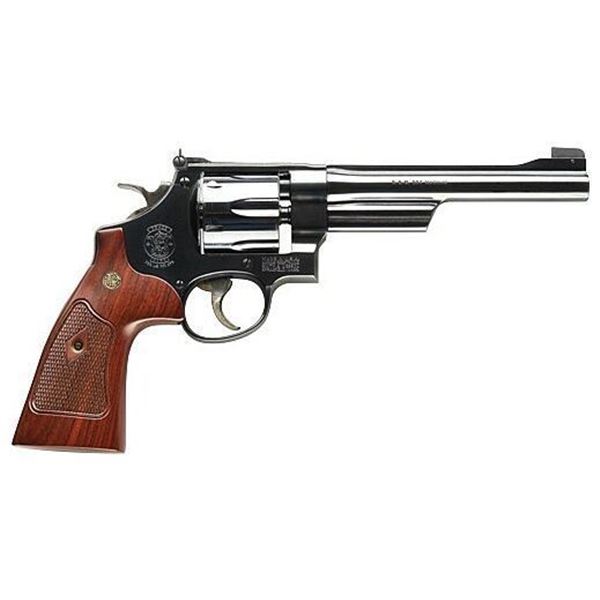 S&W 27 CLASSIC .357 6.5" AS BLUED CHECKERED WOOD GRIPS