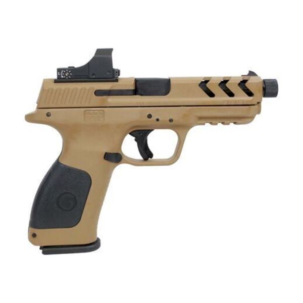 GIRSAN MC28SA 9MM ADJ. SGT W/OPTIC 17-RD FDE THREAD BBL