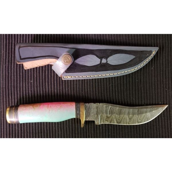 Hand Forged Damascus Steel Fixed Blade Knife