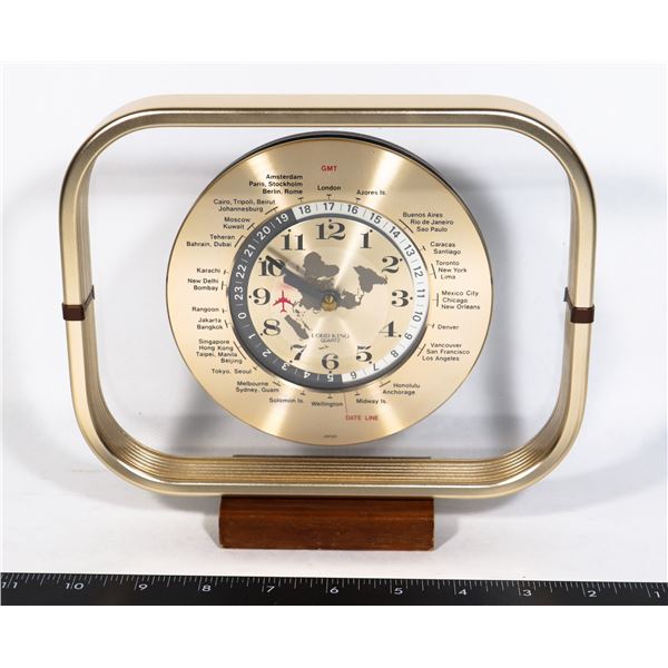 VINTAGE MADE IN JAPAN TIME ZONE CLOCK Vintage made in japan time zone clock
