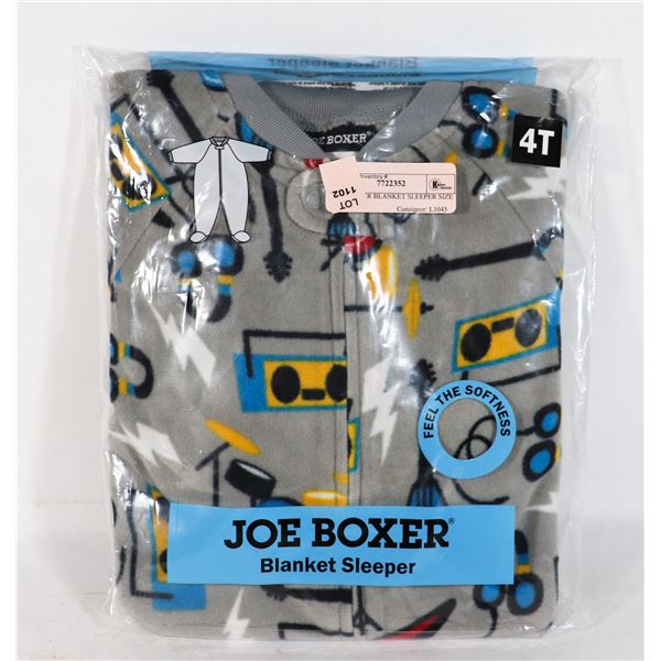 JOE BOXER BLANKET SLEEPER SIZE 4T