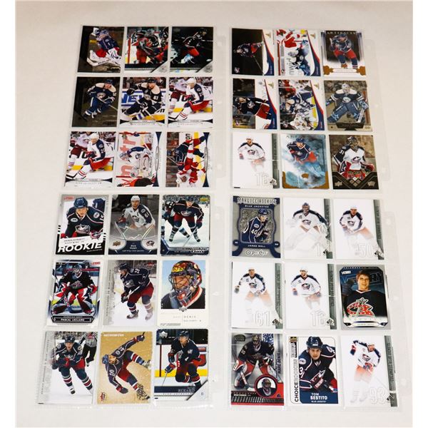 BUNDLE OF HOCKEY CARDS IN PROTECTIVE SLEEVES