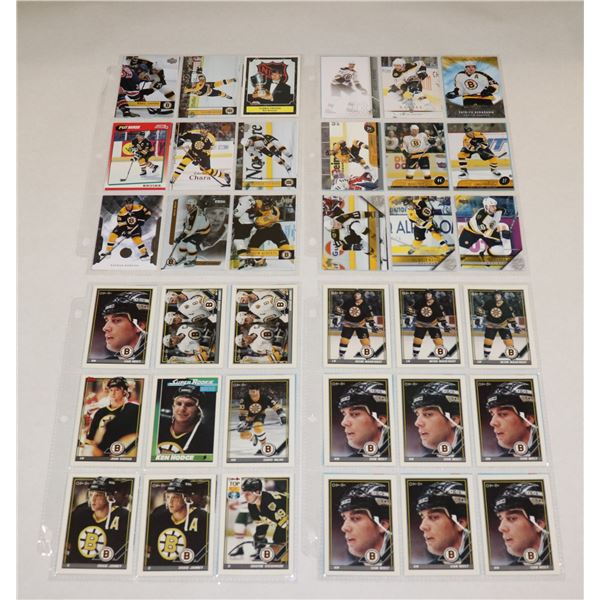 BUNDLE OF HOCKEY CARDS IN PROTECTIVE SLEEVES