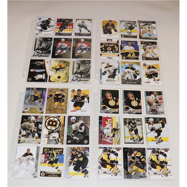 BUNDLE OF HOCKEY CARDS IN PROTECTIVE SLEEVES