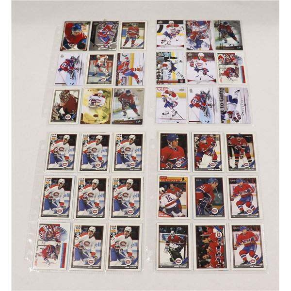 BUNDLE OF HOCKEY CARDS IN PROTECTIVE SLEEVES