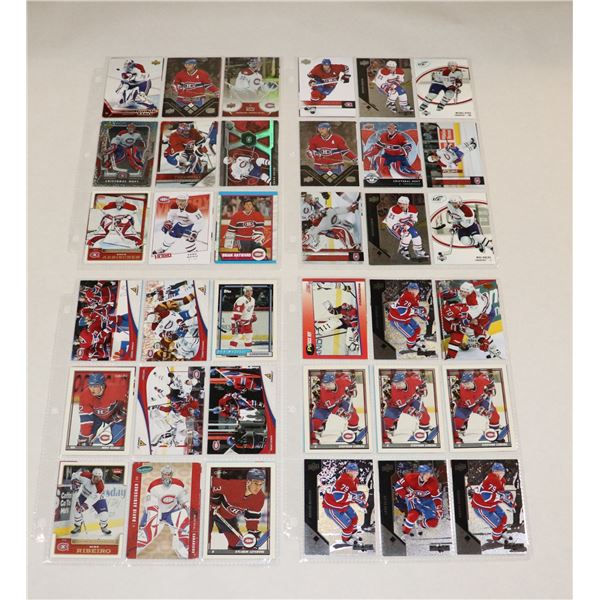 BUNDLE OF HOCKEY CARDS IN PROTECTIVE SLEEVES