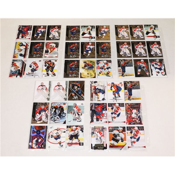 BUNDLE OF HOCKEY CARDS IN PROTECTIVE SLEEVES