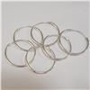 Image 2 : SILVER LOT OF 3 HOOPS EARRINGS(~WEIGHT 4.14G)