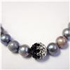 Image 2 : SILVER CZ AND PEARL 17" NECKLACE