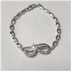 Image 1 : SILVER CZ 10.77G 7" BRACELET