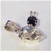 Image 2 : SILVER LOT OF 2 IOLITE QUARTZ PENDANT