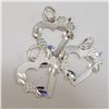 Image 2 : SILVER LOT OF 3 HEART SHAPED PENDANT