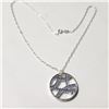 Image 2 : SILVER CZ 4G 16" NECKLACE