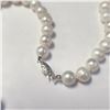 Image 3 : 14K WHITE GOLD FRESH WATER PEARL AND CZ 20"