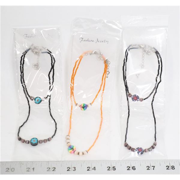 NEW 3PC FASHION NECKLACE SETS