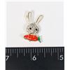 Image 1 : NEW RHINESTONE BUNNY BROOCH