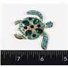 Image 1 : NEW RHINESTONE TURTLE BROOCH