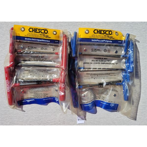 LOT OF 2 - CHESCO T-HANDLE SETS - METRIC