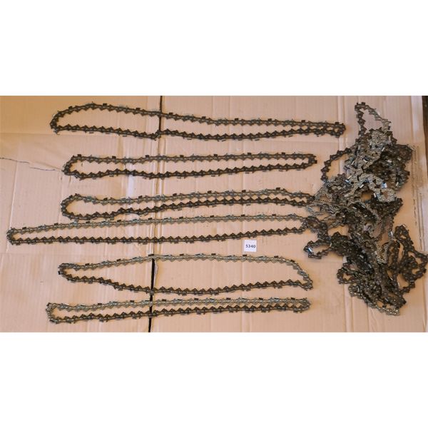 LOT OF 13 - CHAIN SAW CHAINS - Kidd Family Auctions