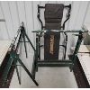 Image 1 : LOT OF 3 - PAIR OF ADJUSTABLE SAWHORSES & POWERBUILT CREEPER