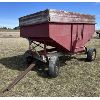 Image 1 : GRAVITY BIN - 200 BUSHEL - ON BRUNS RUNNING GEAR