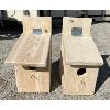 Image 1 : LOT OF 2 - HAND CRAFTED BIRD HOUSES